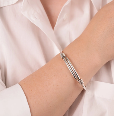 Silver Expanding Bangle