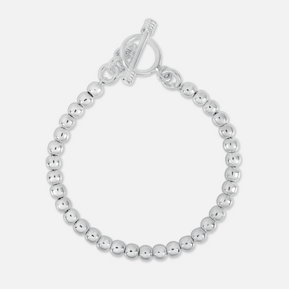 Silver Ball Bead Bracelet