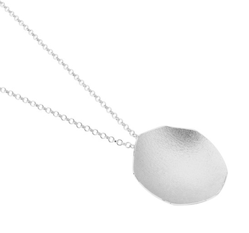 Floral Pendant, Silver