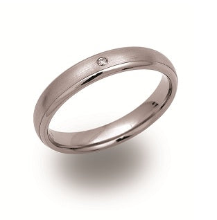 Titanium Diamond Ring, 4mm