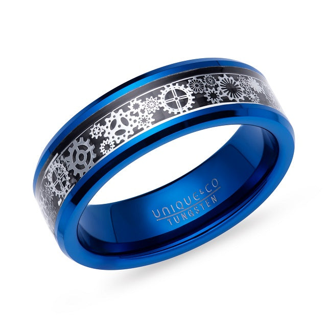 Tungsten Carbon Fibre Inlay Ring