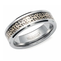 Tungsten Carbon Fibre Inlay Ring