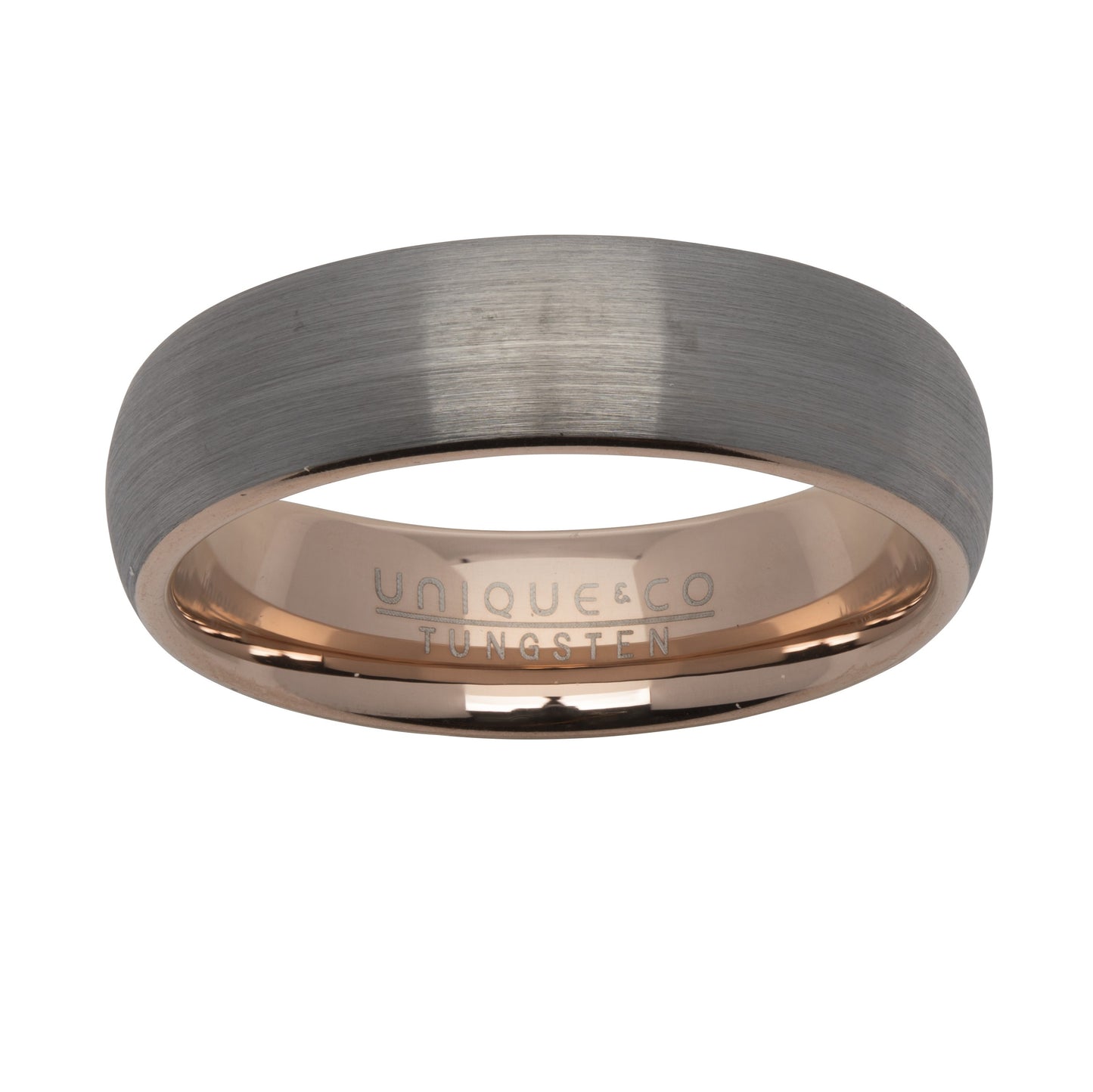 Tungsten Brushed Court Ring
