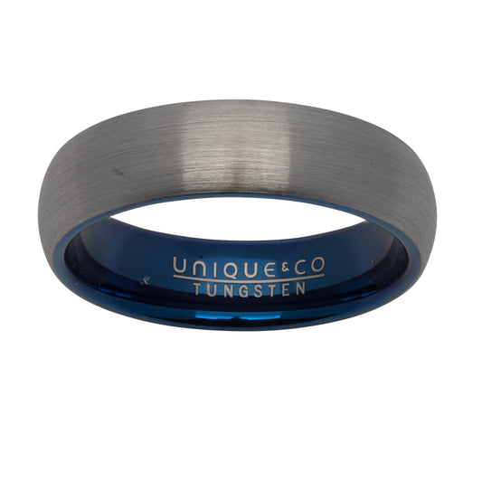 Tungsten Brushed Court Ring