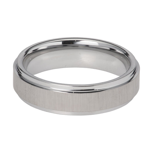 Tungsten Matte Centre Ring