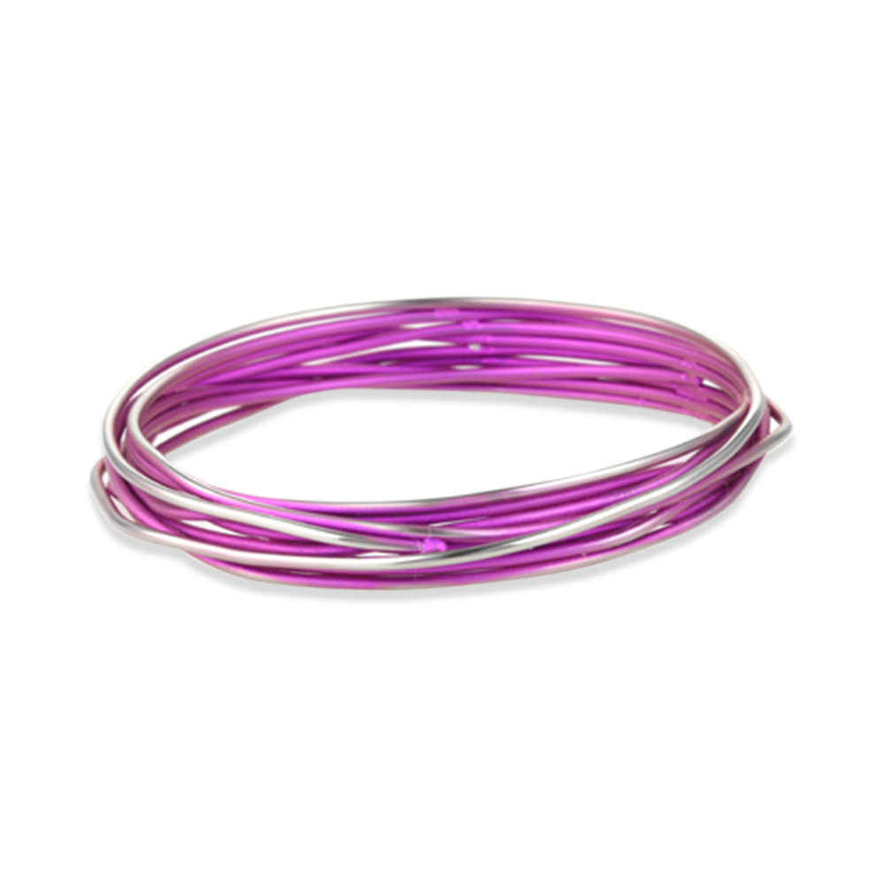 Titanium Chaos Bangle - Pink