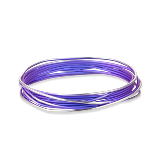 Titanium Chaos Bangle - Purple