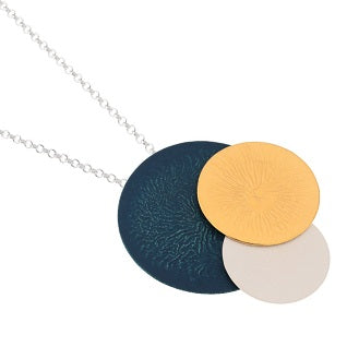 Triple Moon Silver Necklace