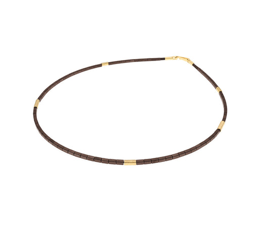 Brown Hematite Necklace, YGP