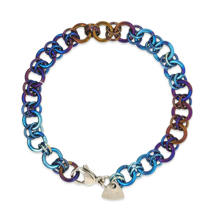 Titanium Multi Link Bracelet - Denim