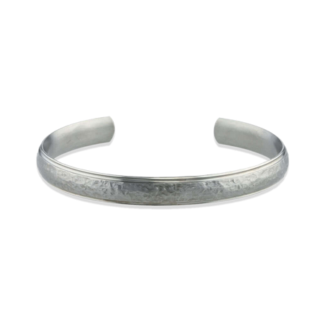 Titanium 8mm Sandstone Torc Bangle