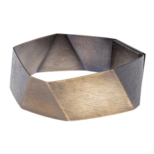 Origami Bangle, Brown