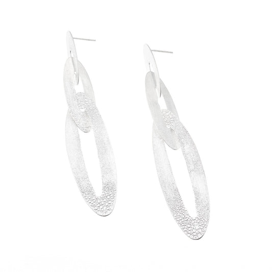 Olives Earrings, Silver