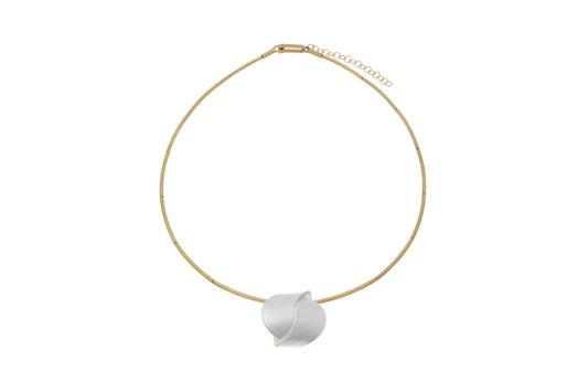 Hugs Necklace, Silver/YGP