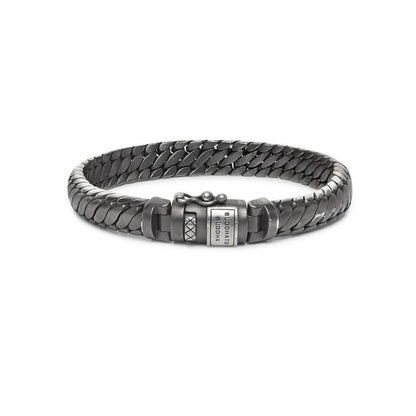Ben XS Matte Black Rhodium Silver Bracelet