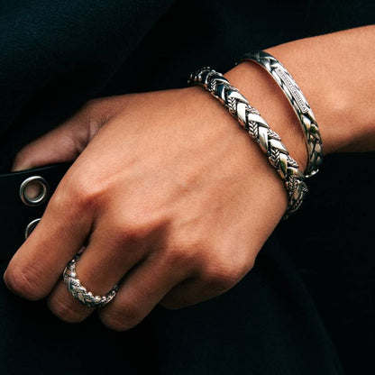 George Texture Silver Ring