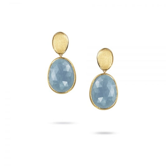 Lunaria Aquamarine Drop Earrings by Marco Bicego