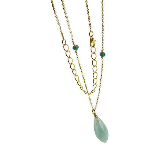 Aquamarine Necklace, YGP