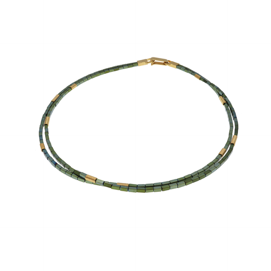 Green Hematite Necklace, YGP
