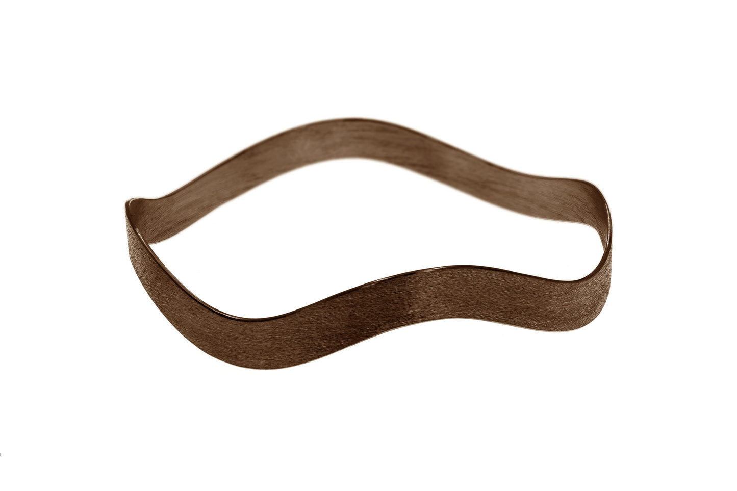 Wave Bangle, Brown