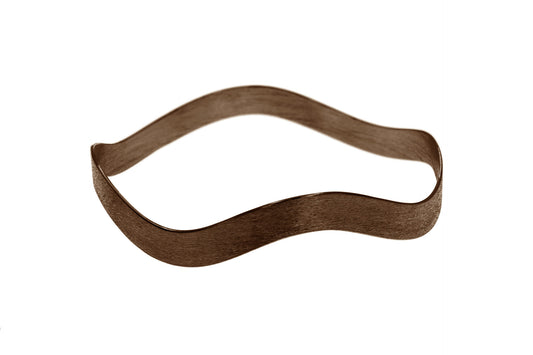 Wave Bangle, Brown