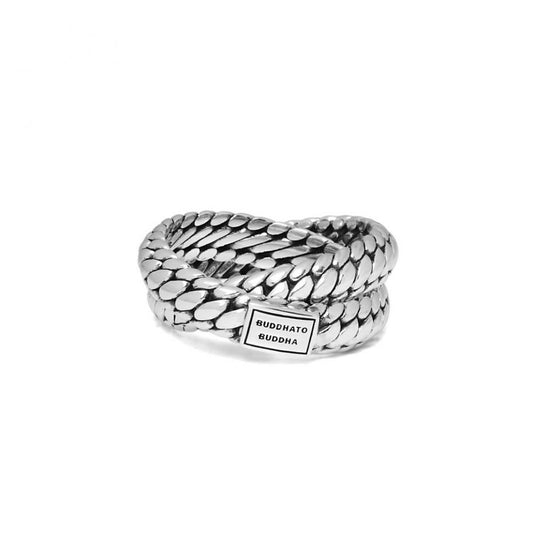 Ben Double Silver Ring