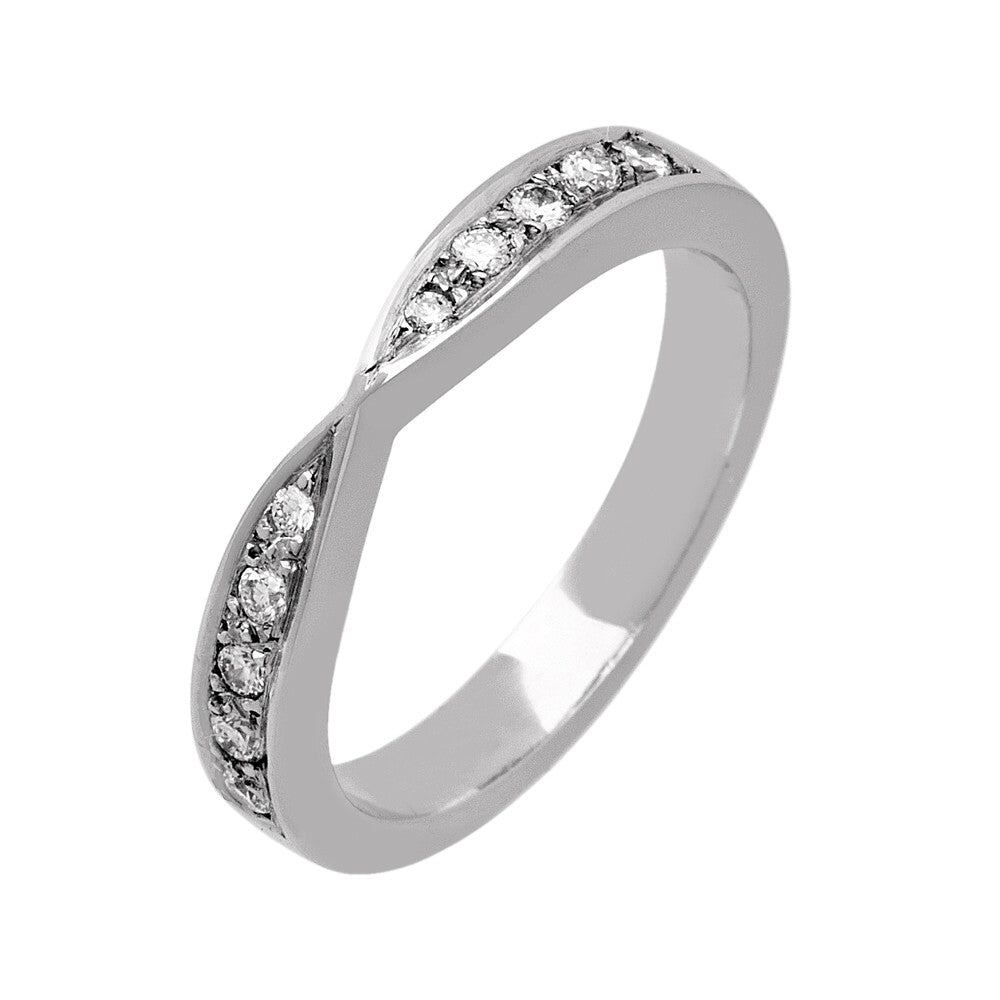 Bow Shaped Diamond Ring
