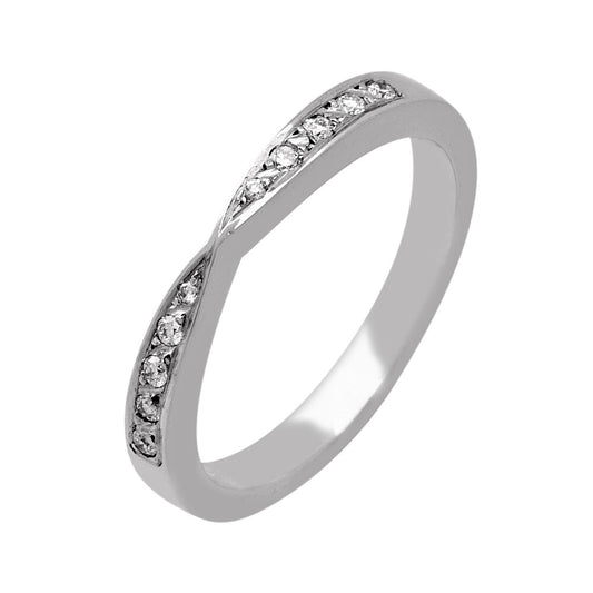 Bow Shaped Diamond Ring