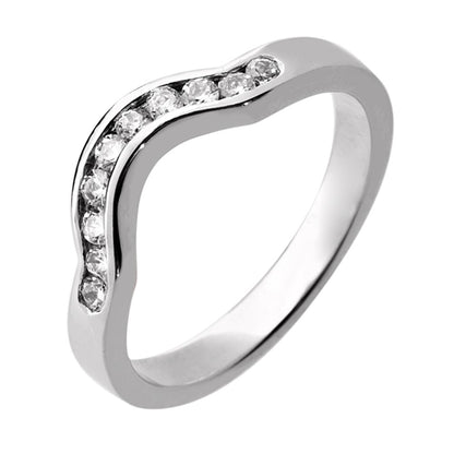 U Shaped Diamond Ring