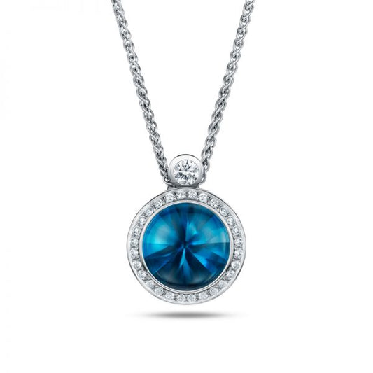 Satellite London Blue Topaz Pendant