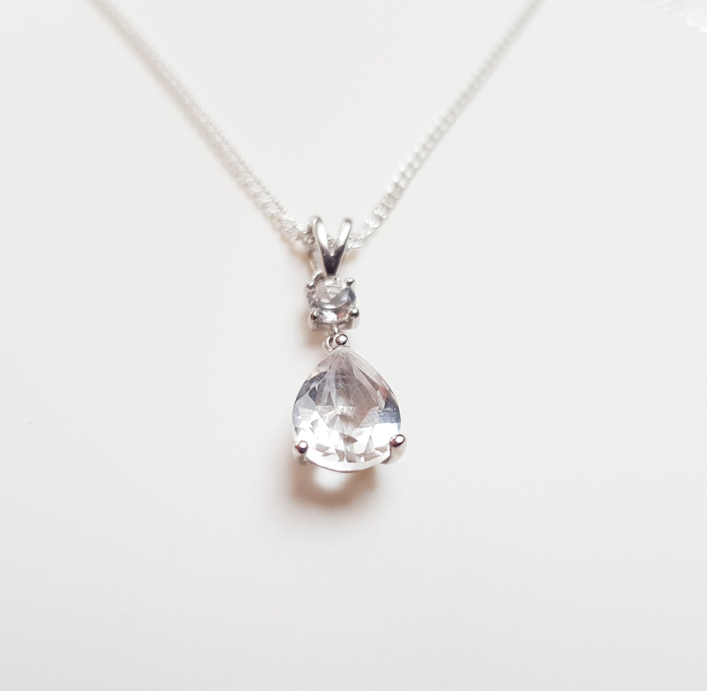 Silver White Quartz Pendant