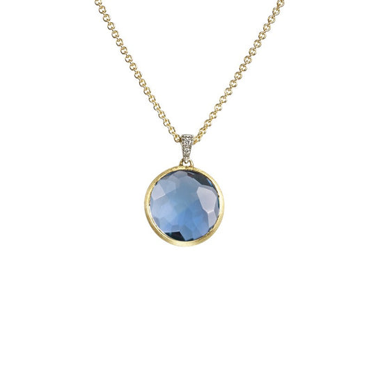Delicati Diamond and Blue Topaz Necklace by Marco Bicego