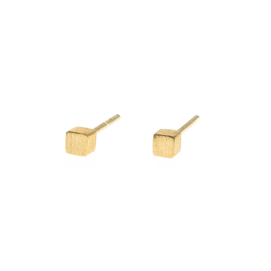 Cube Stud Earrings, YGP