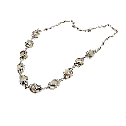 Pearl Necklace, Silver