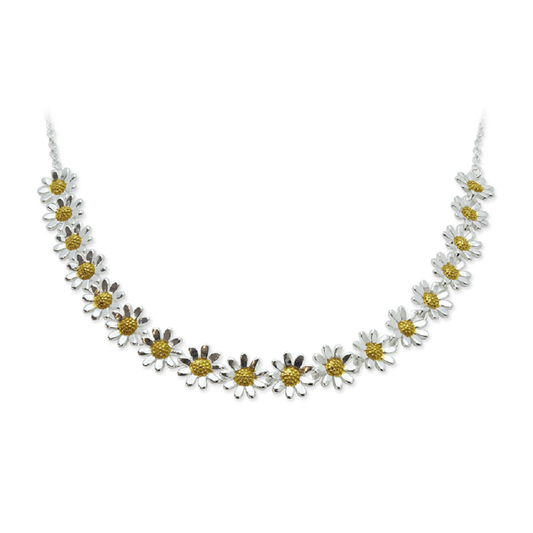 Silver Daisy Necklace