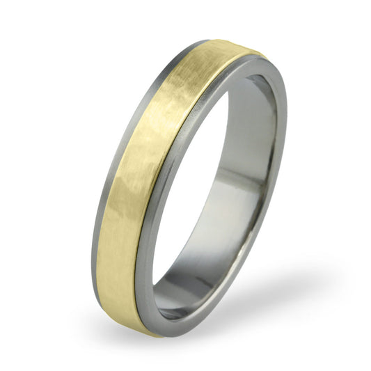 Titanium and Precious Metal Ring
