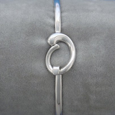 Silver Swirl Top Bangle