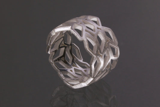 Silver Abstract Ring