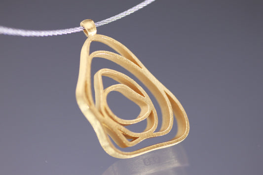 Silver Swirl Pendant, YGP