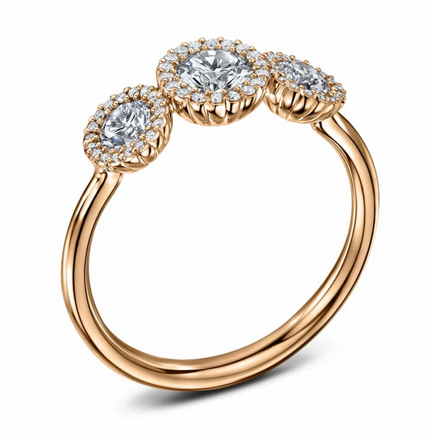 Cannele Trois Diamond Ring