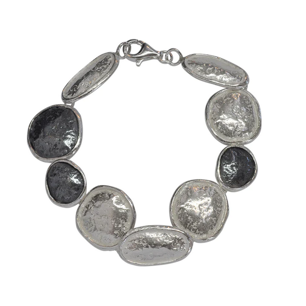 Silver Ovals Bracelet