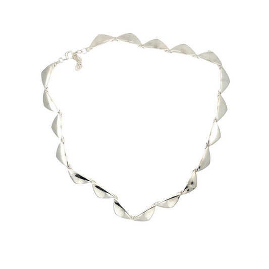 Silver Triangles Necklace
