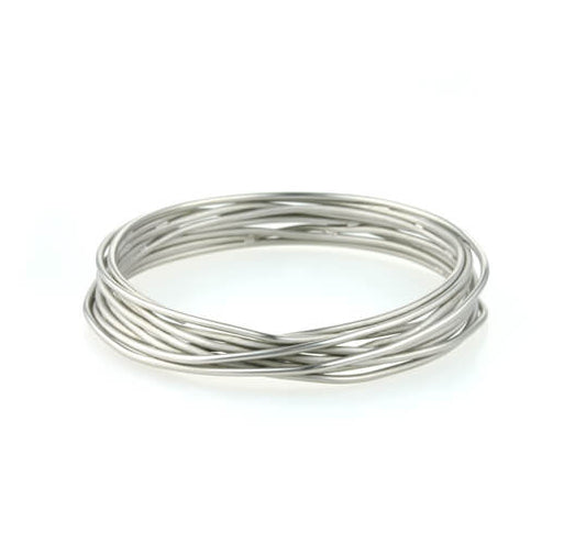 Titanium Chaos Bangle - Natural
