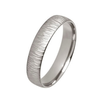 Titanium Fine Ripple Ring