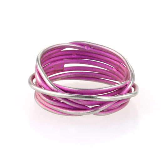 Titanium Chaos Ring - Pink