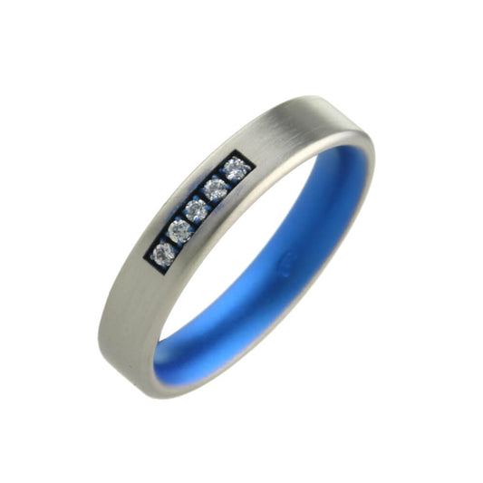 Titanium Diamond Ring