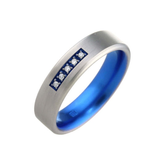 Titanium Diamond Ring