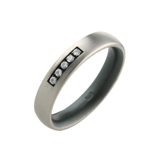 Titanium Diamond Ring