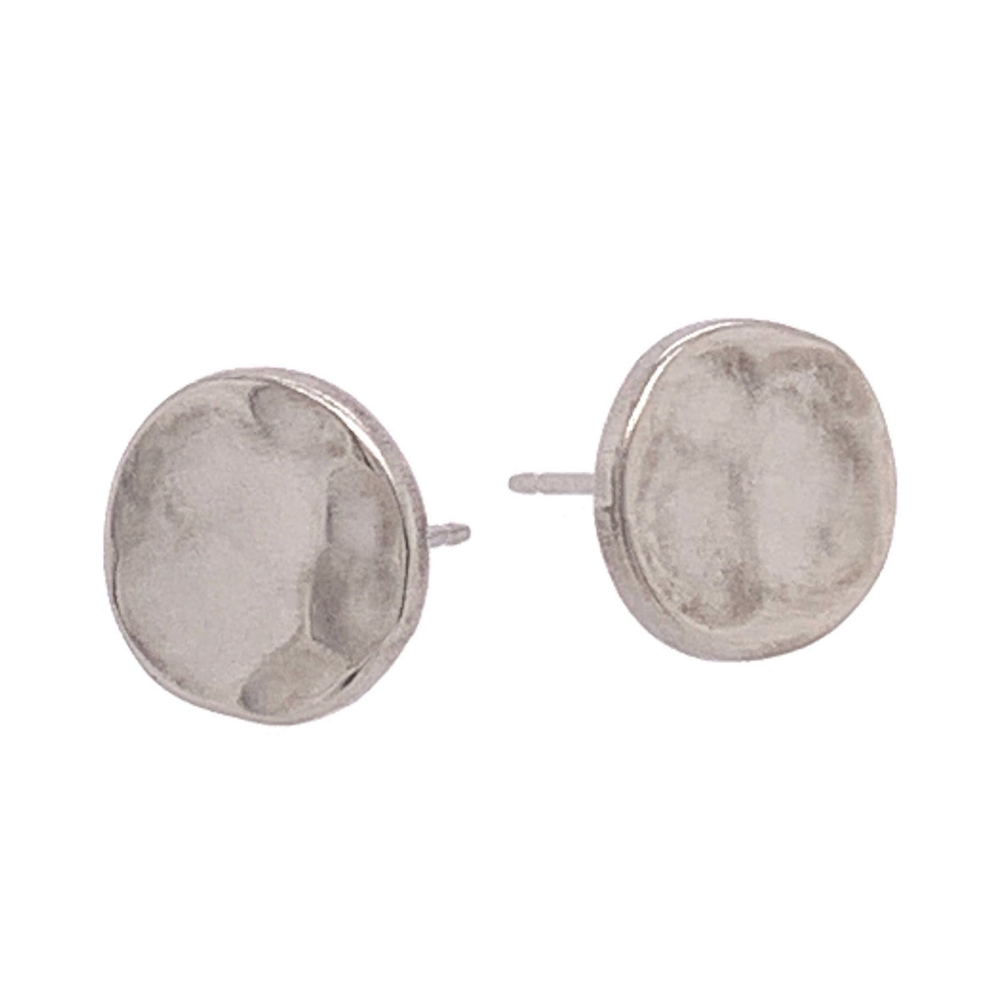 Titanium Hammered Studs - Natural