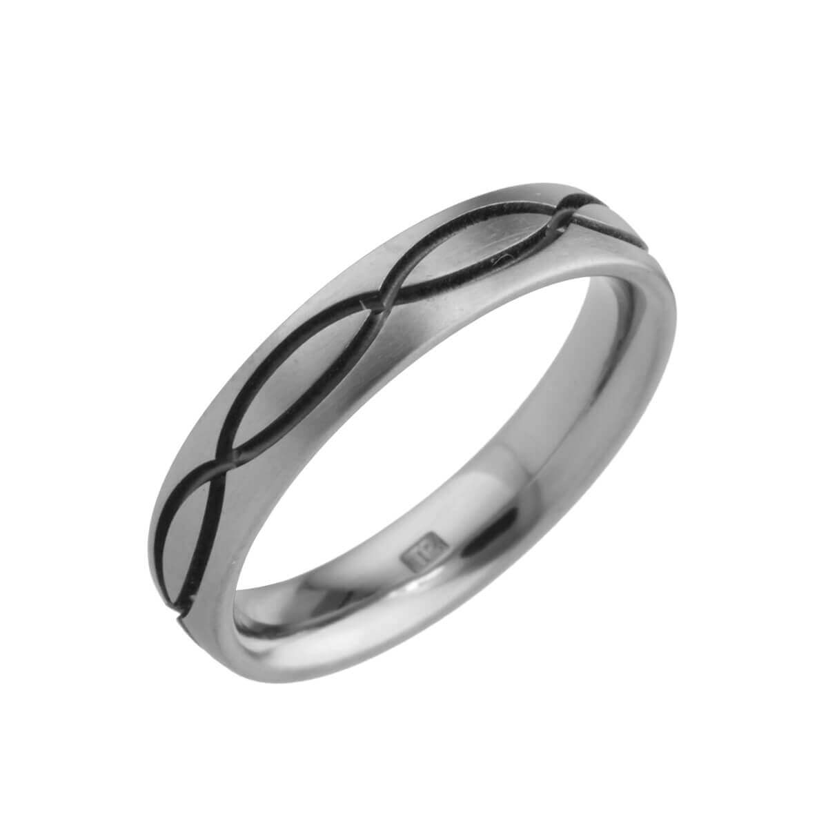 Titanium Double Wave Ring